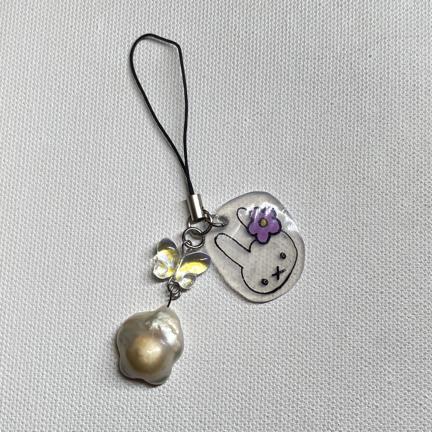 Flower Miffy Bag/Phone Charm