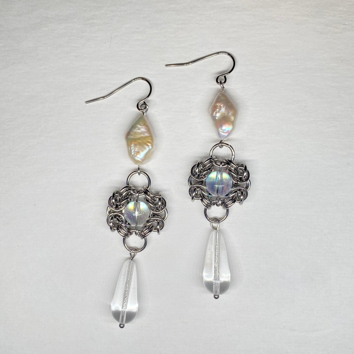 Captured Glass Drop Earrings