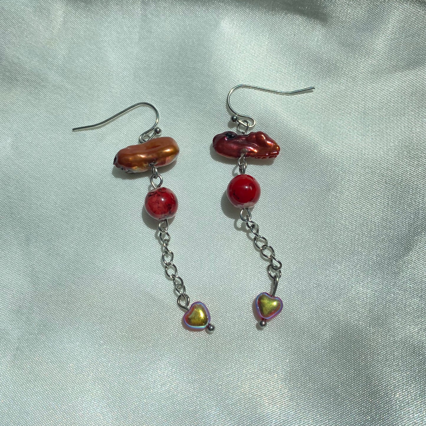 Lovely Red Drop Earrings