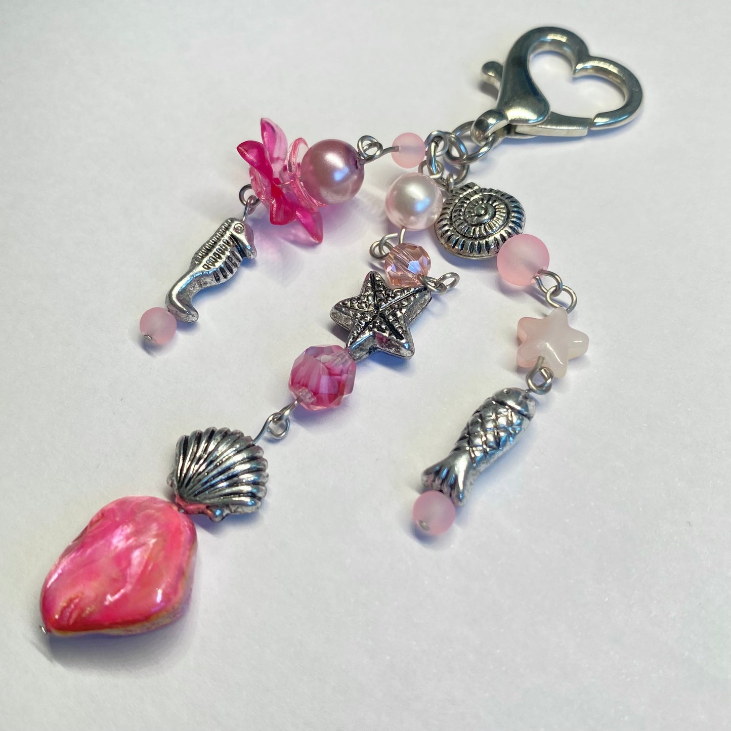 Anemone Maximalist Bead Keychain