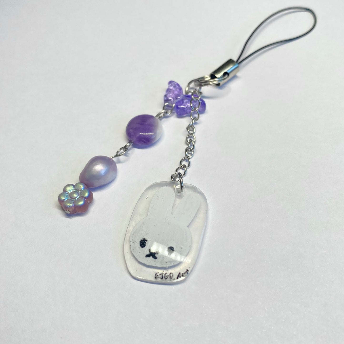 Lavender Miffy Phone Charm