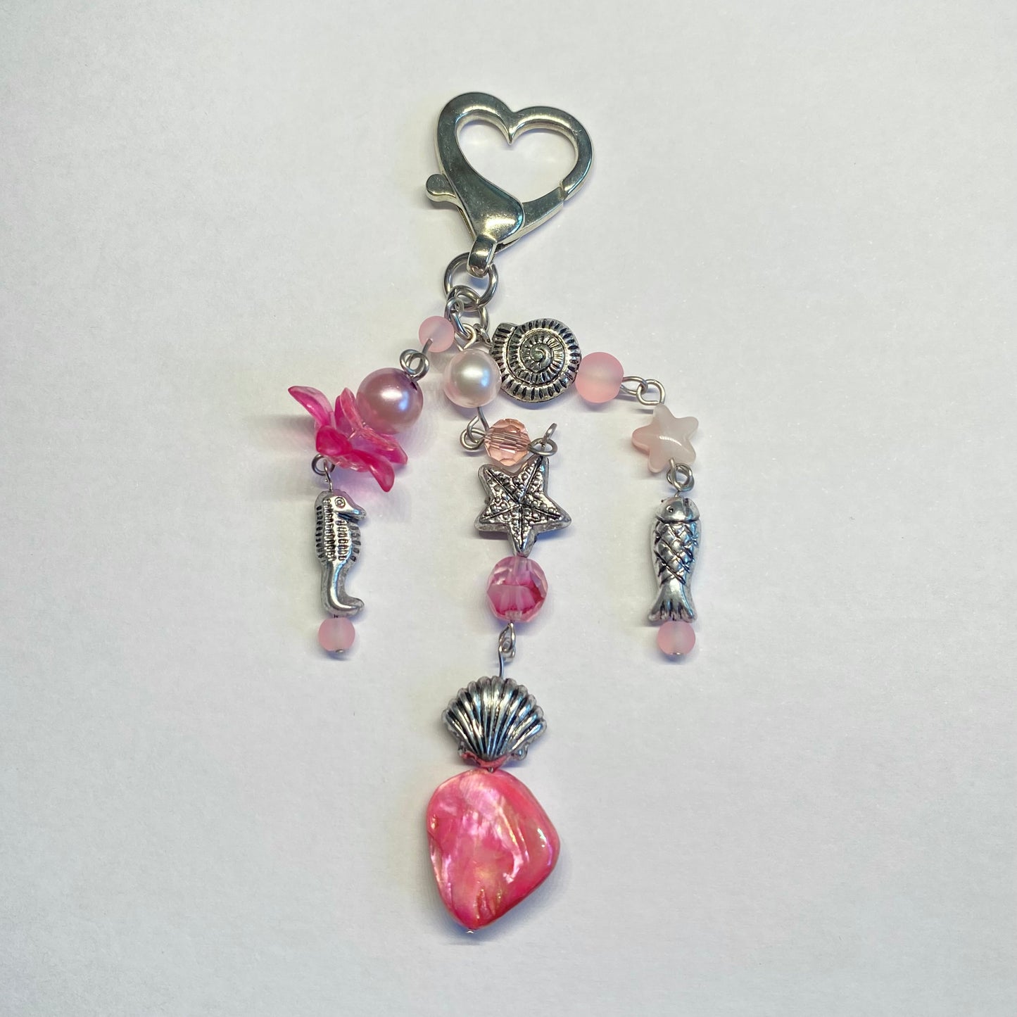 Anemone Maximalist Bead Keychain