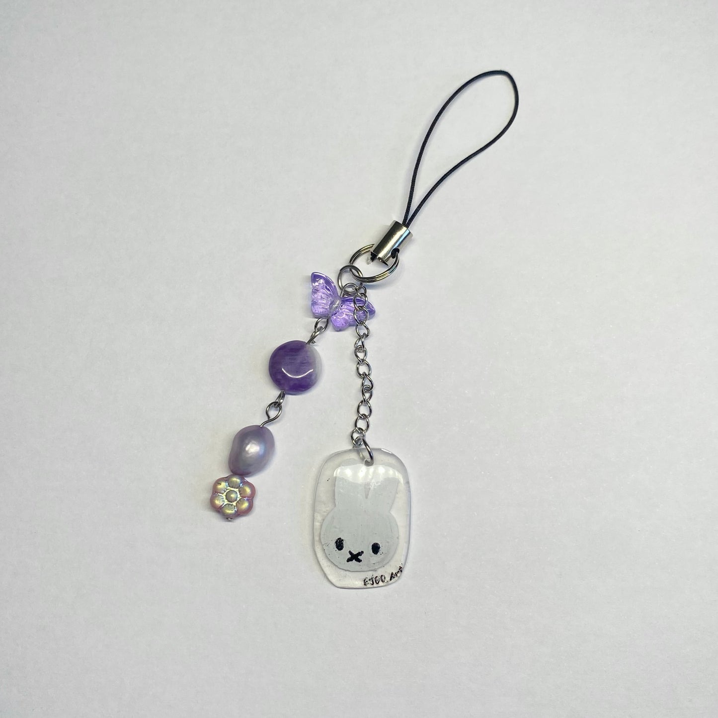 Lavender Miffy Phone Charm