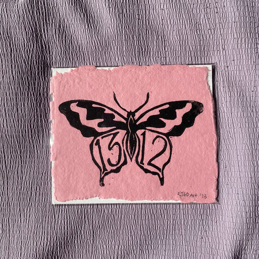 1312 Butterfly Block Prints (2 Varieties) - Printed Nov. 2023
