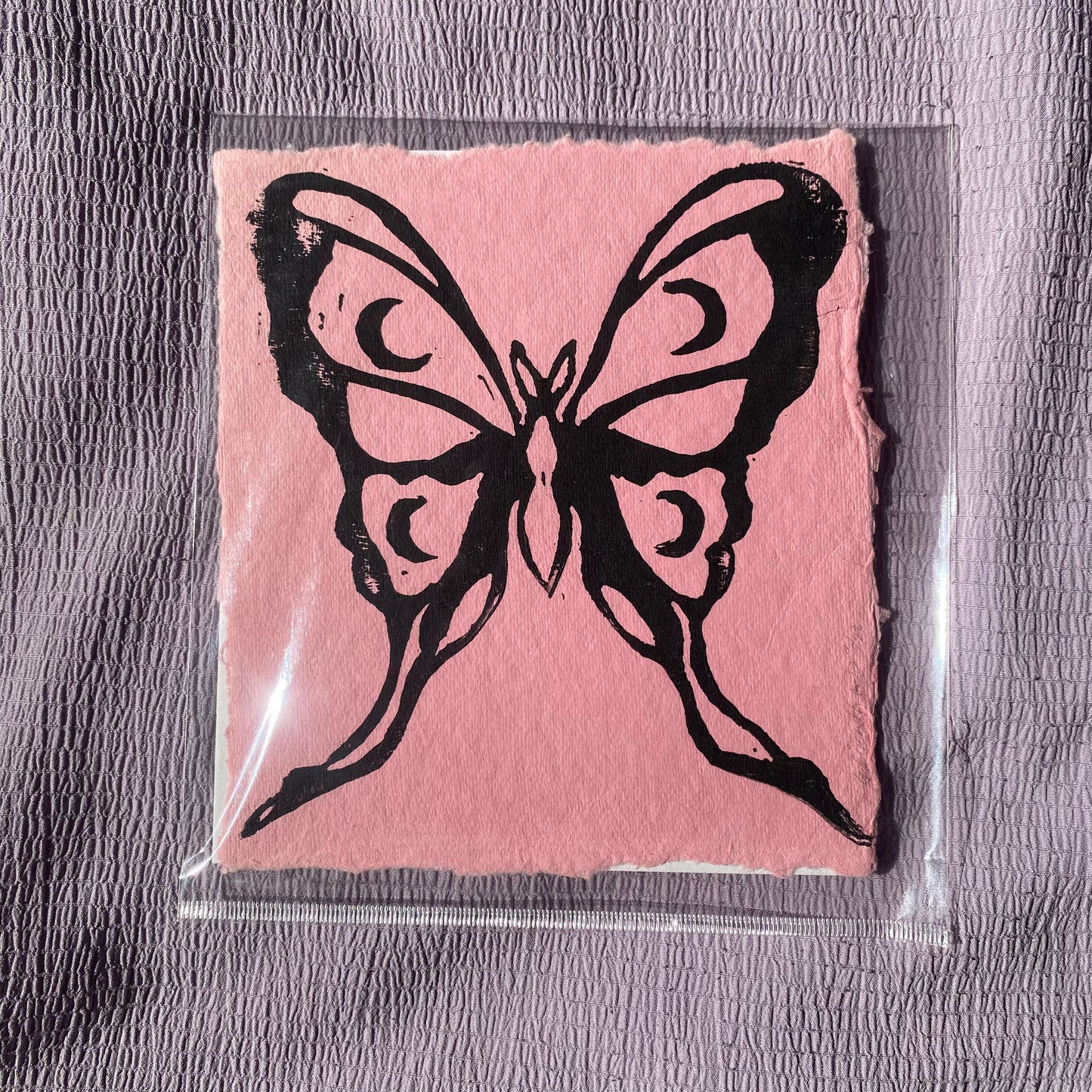 Luna Moth Block Print - Printed Nov. 2023