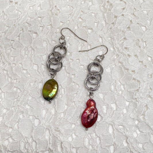 Helm Chainmaille Earrings