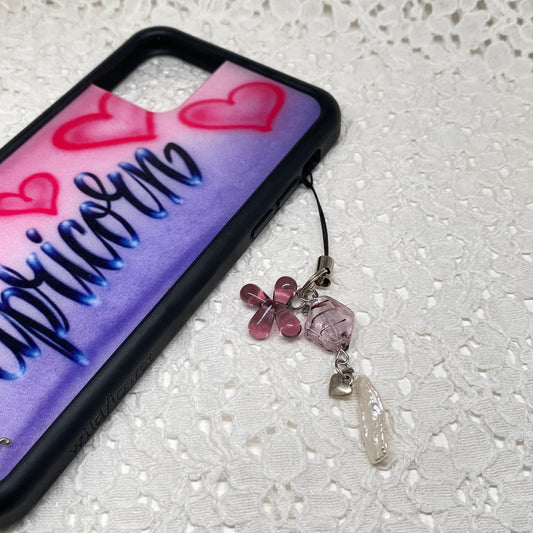 Butterfly in the Night Phone Charm