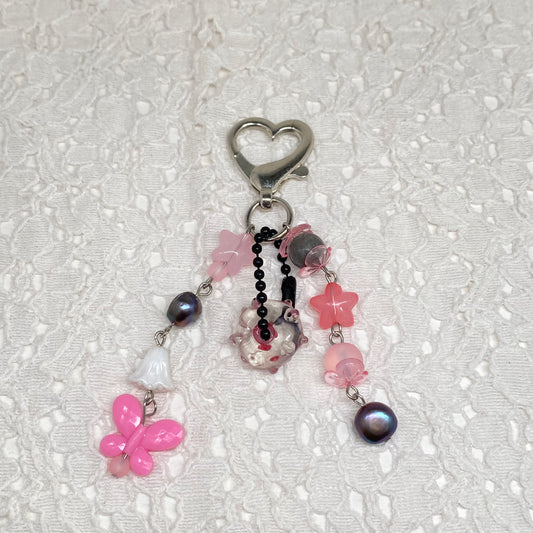 Both and Neither Maximalist Bead Keychain
