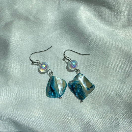 Blue Shell Earrings