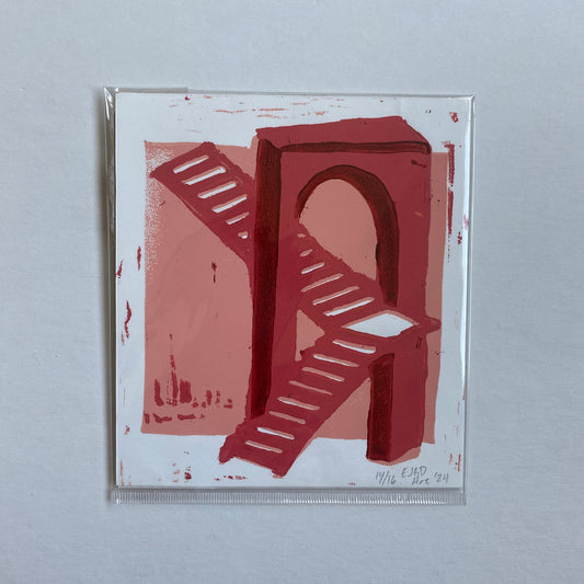 Archway; Limited Run Reduction Prints (Red)