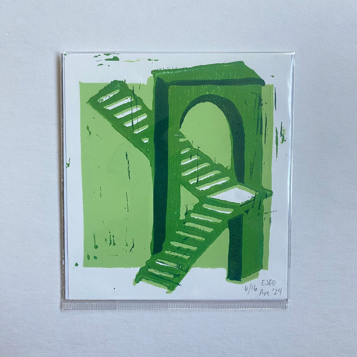 Archway; Limited Run Reduction Prints (Green)