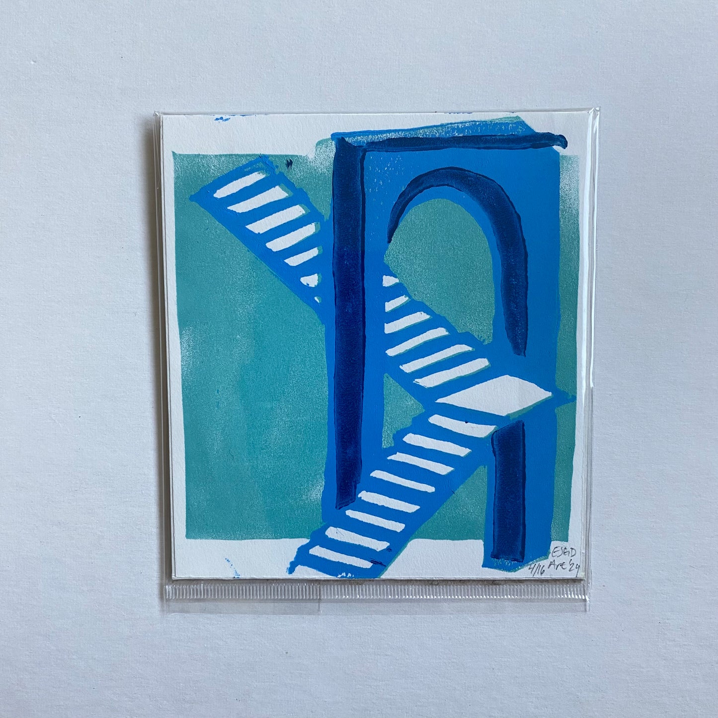 Archway; Limited Run Reduction Prints (Blue)