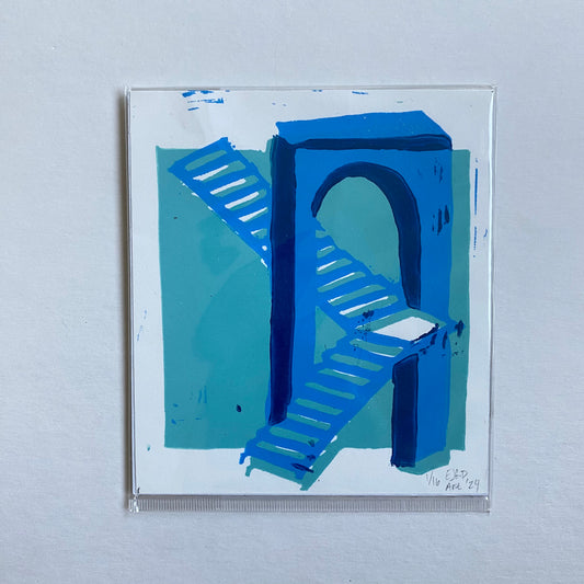 Archway; Limited Run Reduction Prints (Blue)