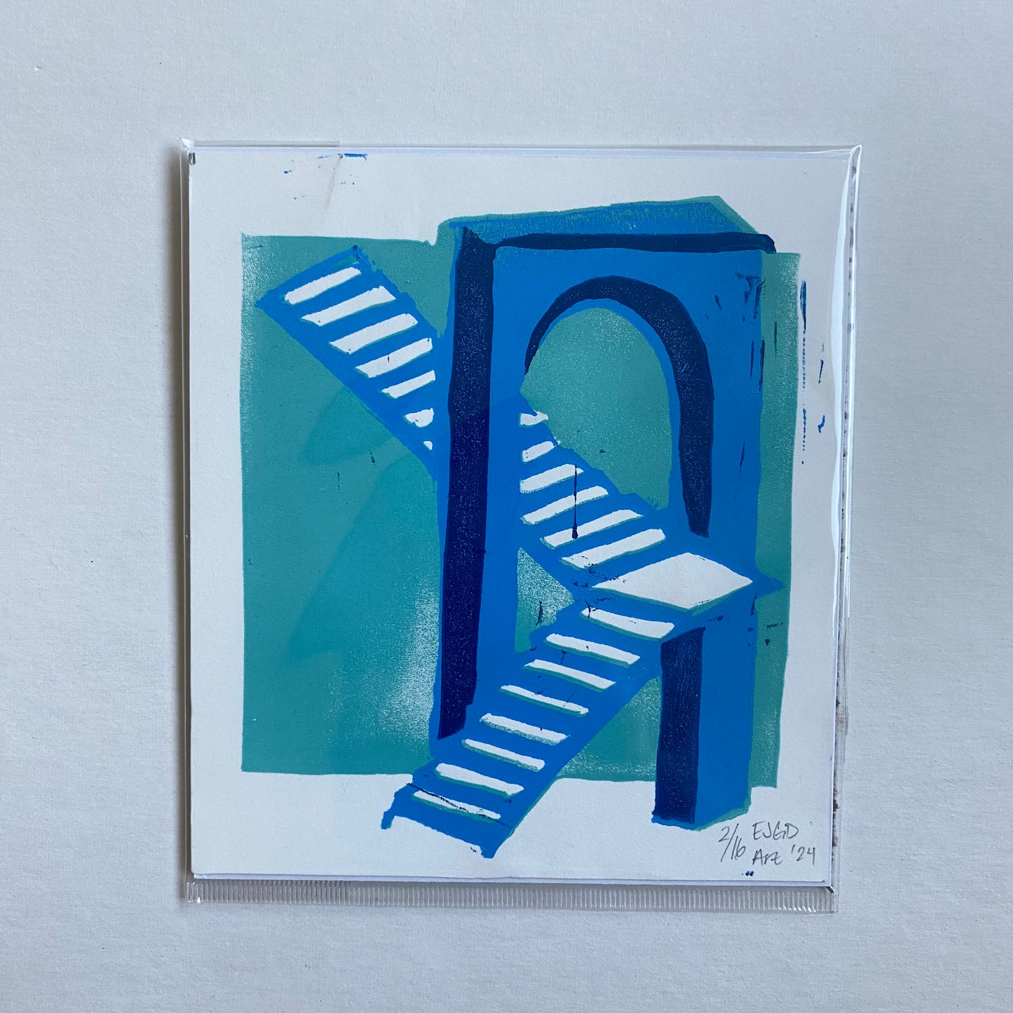 Archway; Limited Run Reduction Prints (Blue)